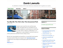 Tablet Screenshot of dumb-lawsuits.com